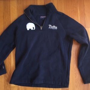 Navy long-sleeve Tufts University jacket